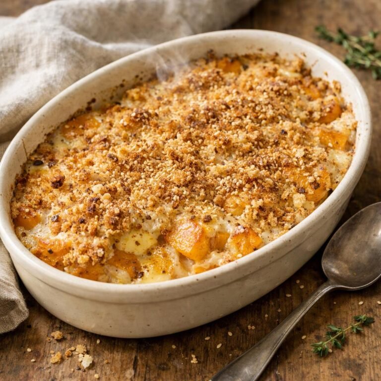 gratin butternut sésame