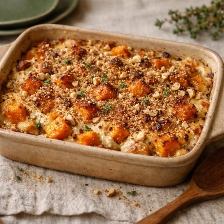Gratin de butternut ricotta