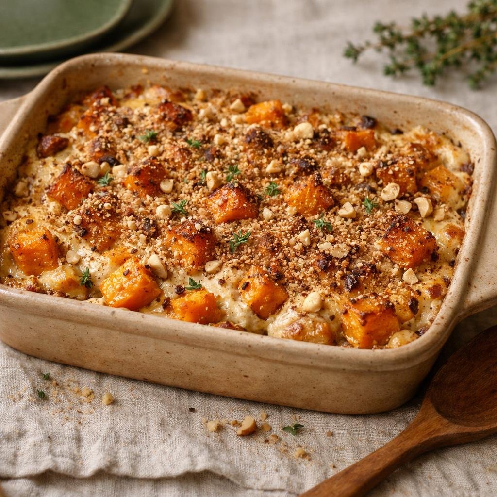 Gratin de butternut ricotta