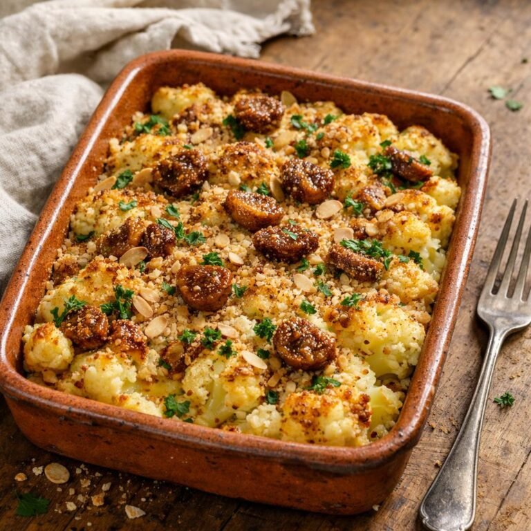 gratin chou fleur curry