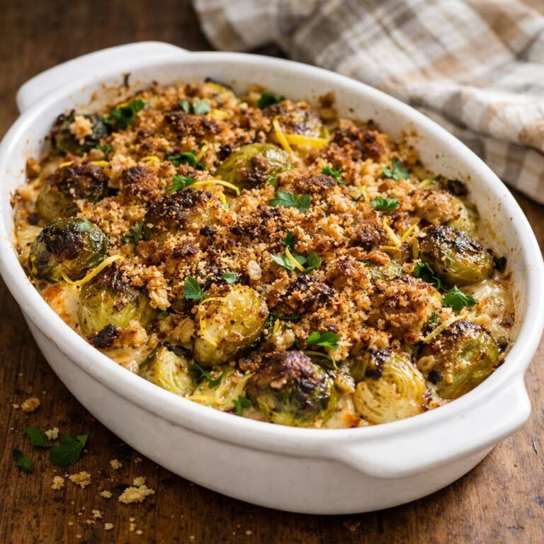 Gratin de choux de Bruxelles