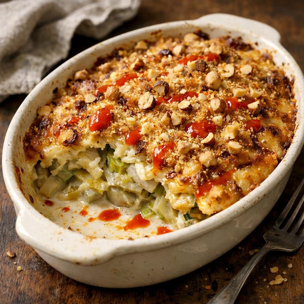Gratin topinambours poireaux
