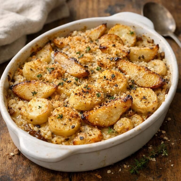 Gratin panais poires