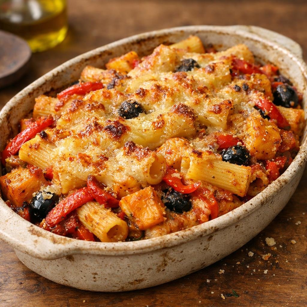 rigatoni potimarron basquaise