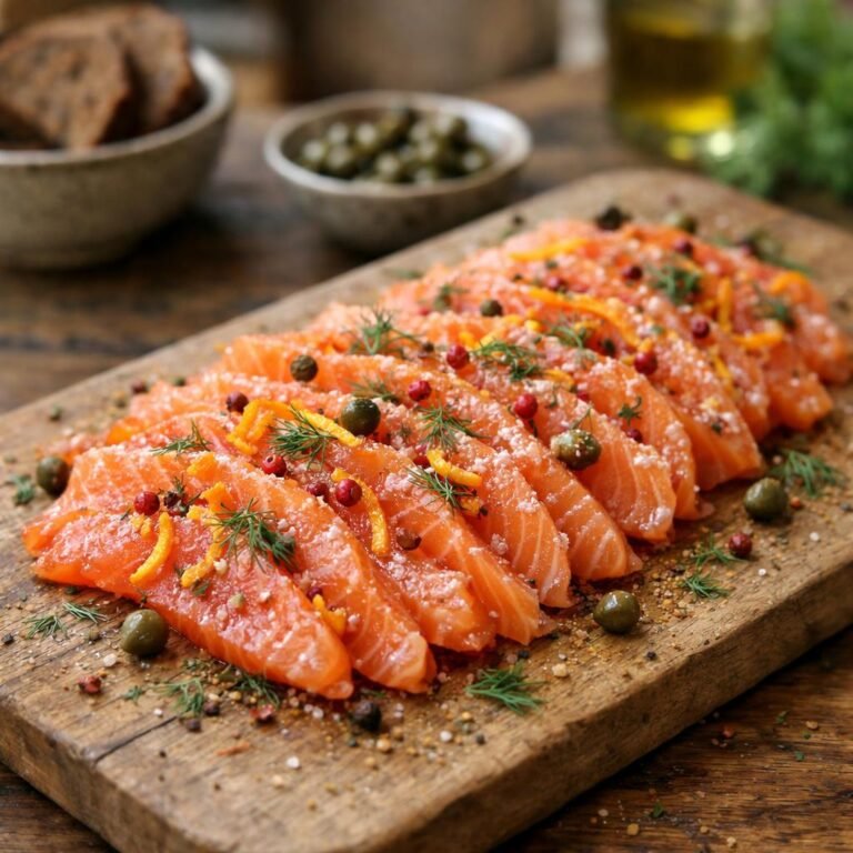 Gravadlax aux agrumes