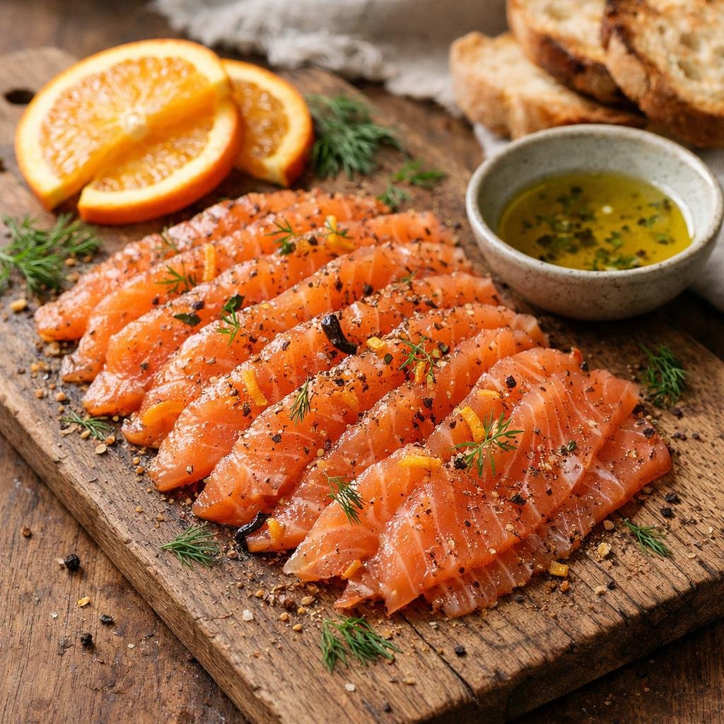 gravlax saumon orange