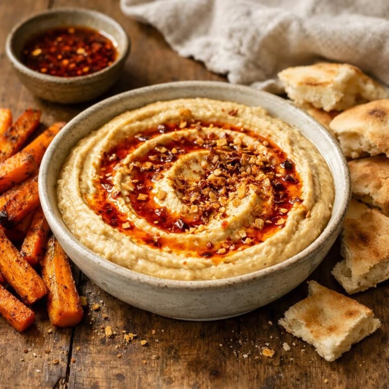 Houmous fumé à l'oignon