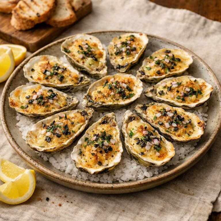 Huîtres gratinées Kampot