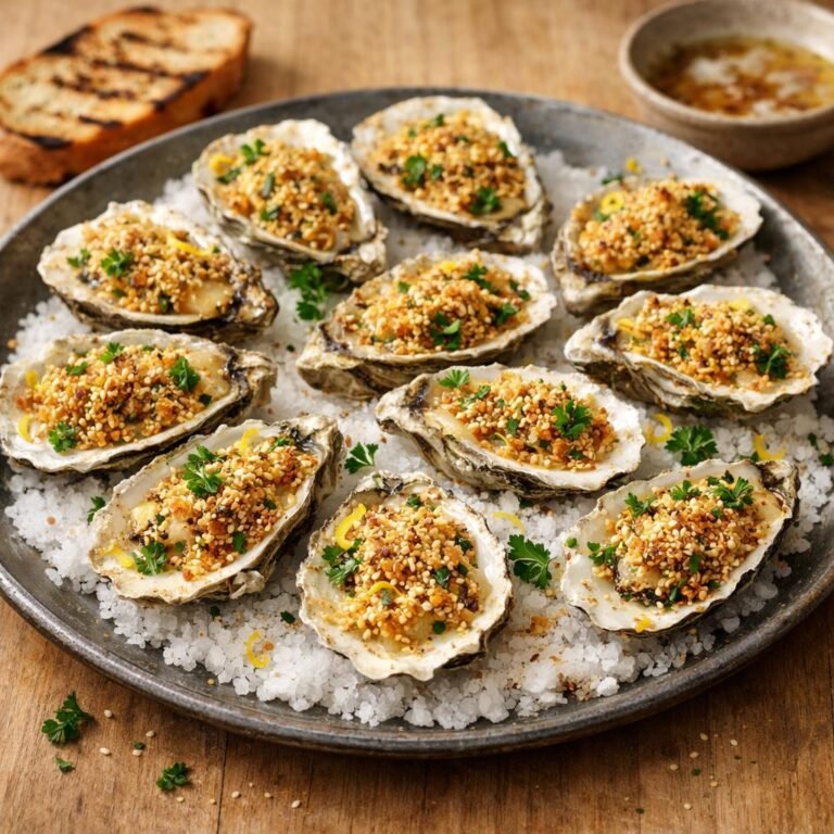 huîtres gratinées
