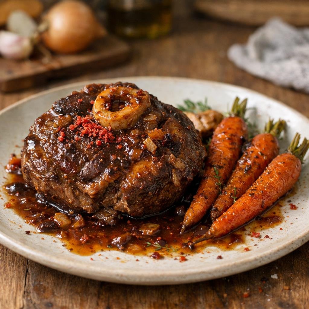 Jarret de bœuf confit