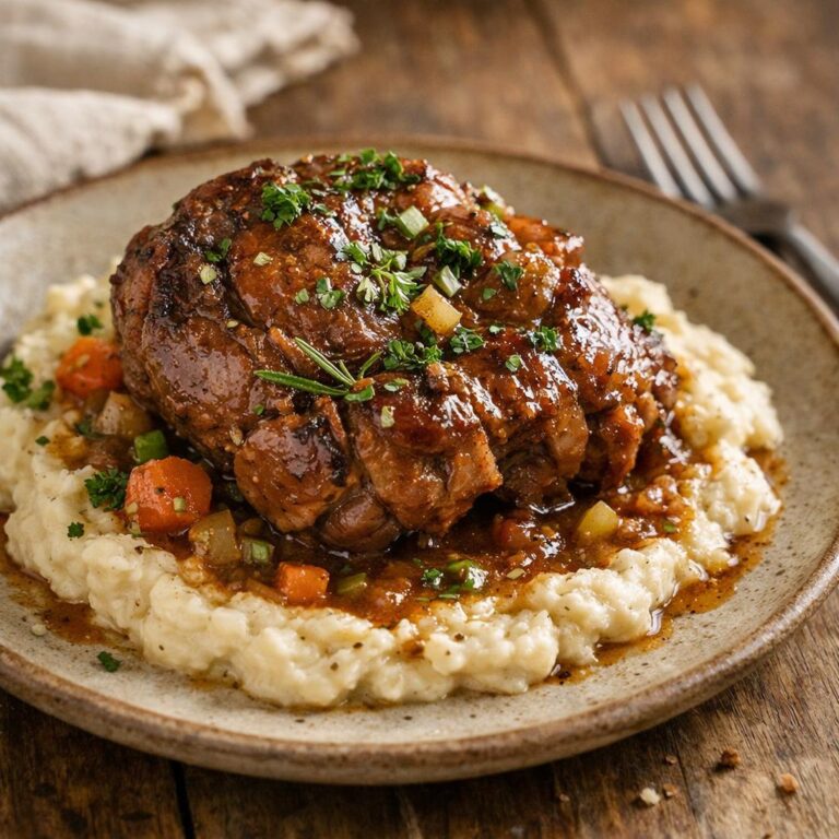 Jarret de veau braisé