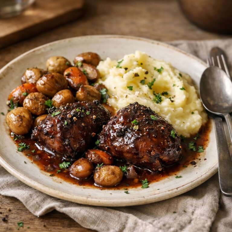 Joues de porc braisées