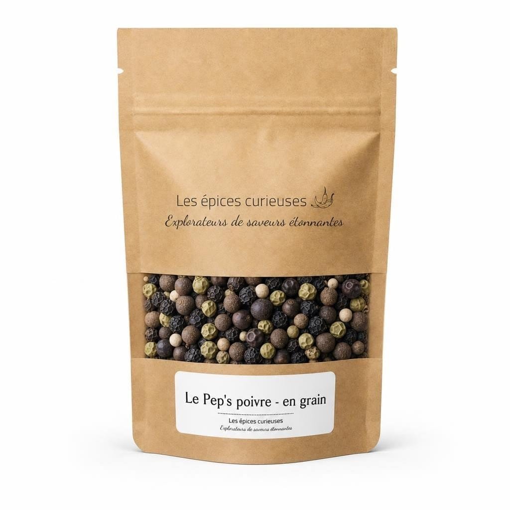 Le Pep's poivre - en grain - Packaging - Les Épices Curieuses