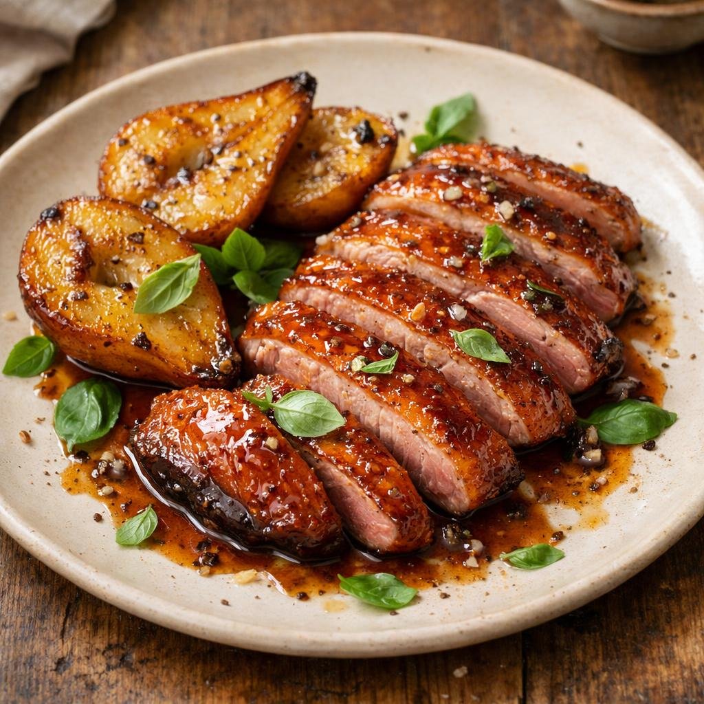 magret de canard laqué