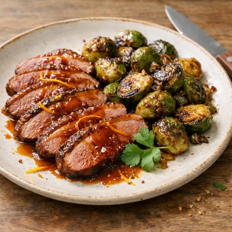 magret de canard laqué