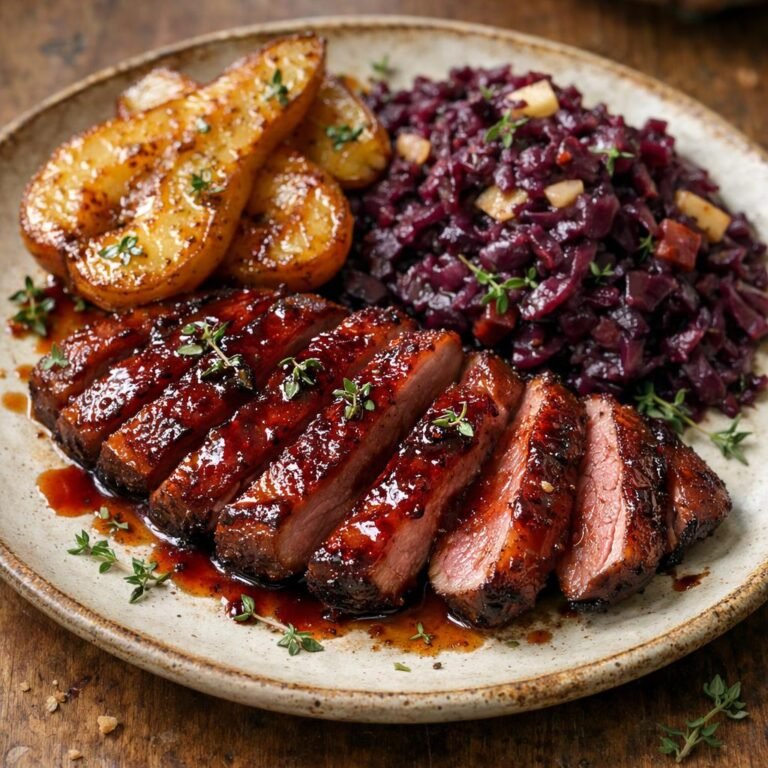 magret de canard laqué