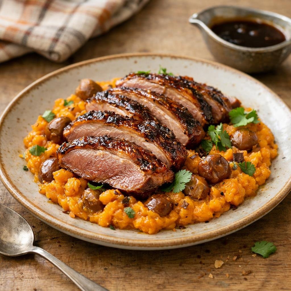 Magret de canard laqué