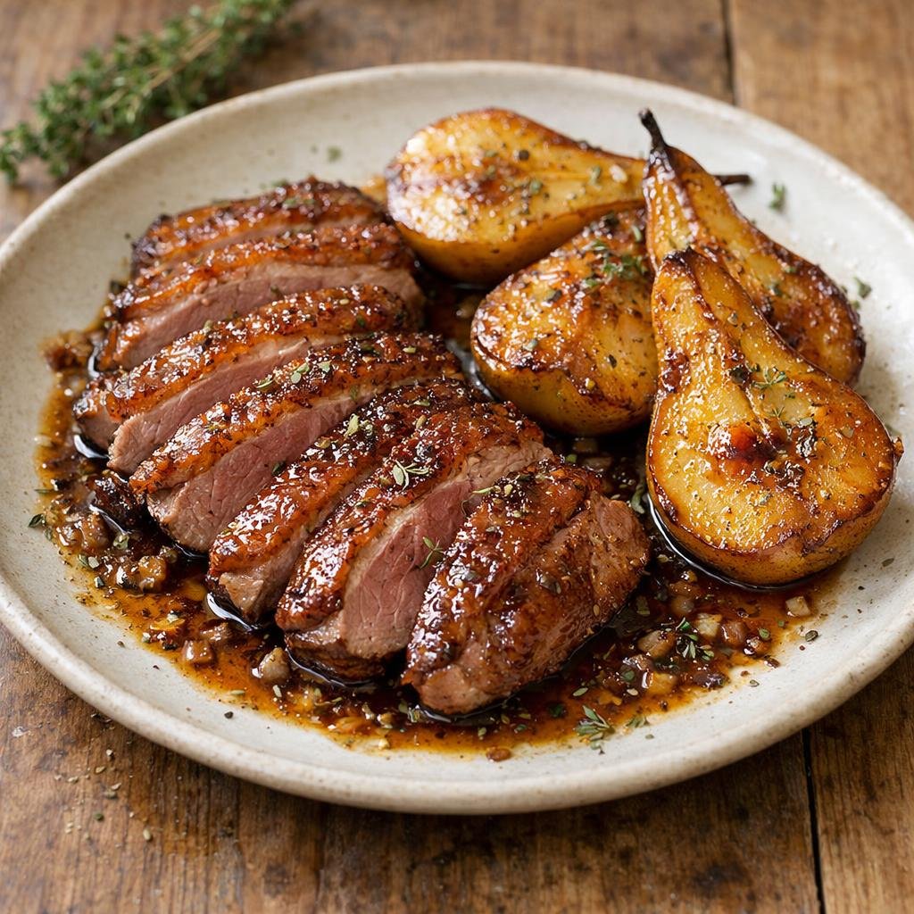 magret de canard laqué