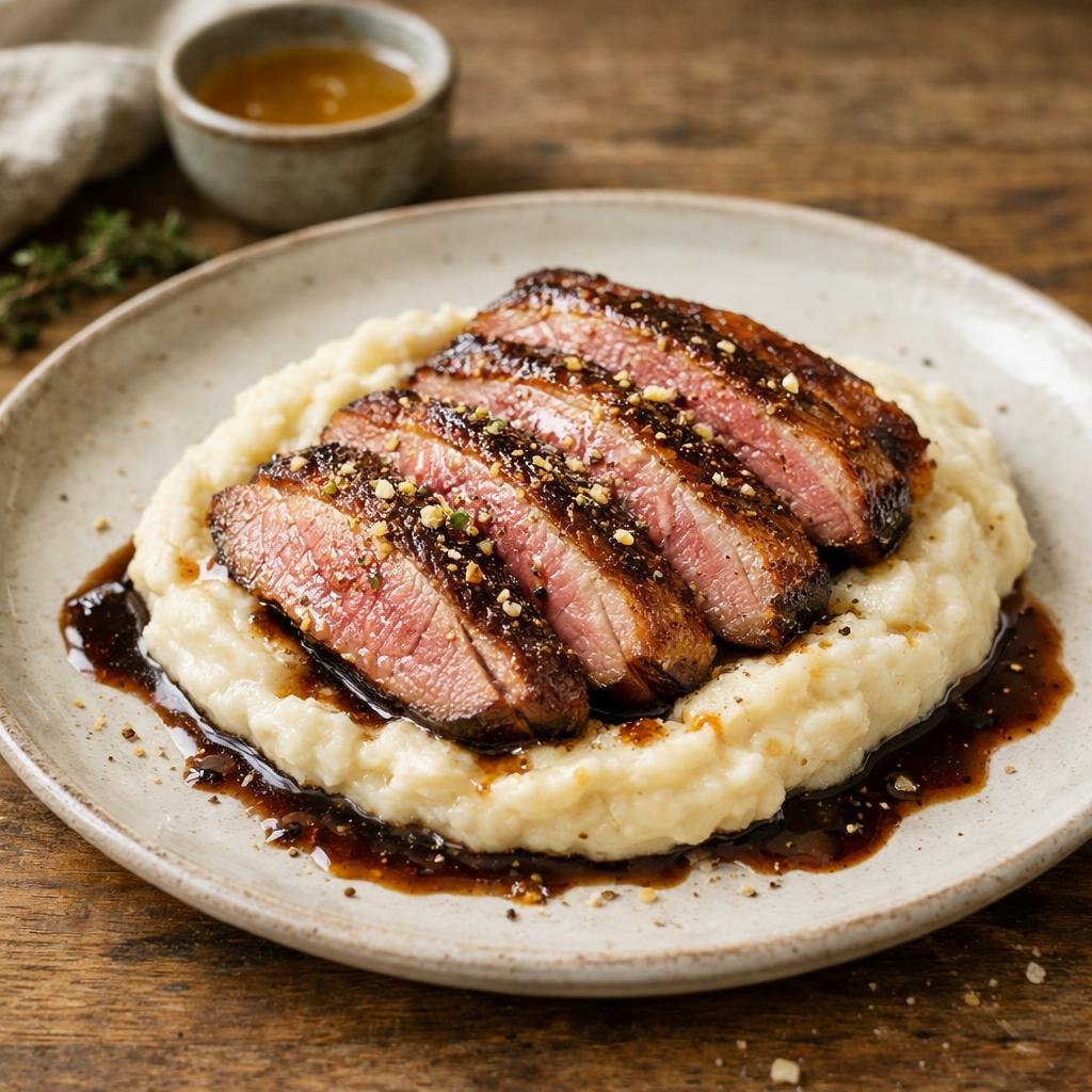 Magret de canard laqué