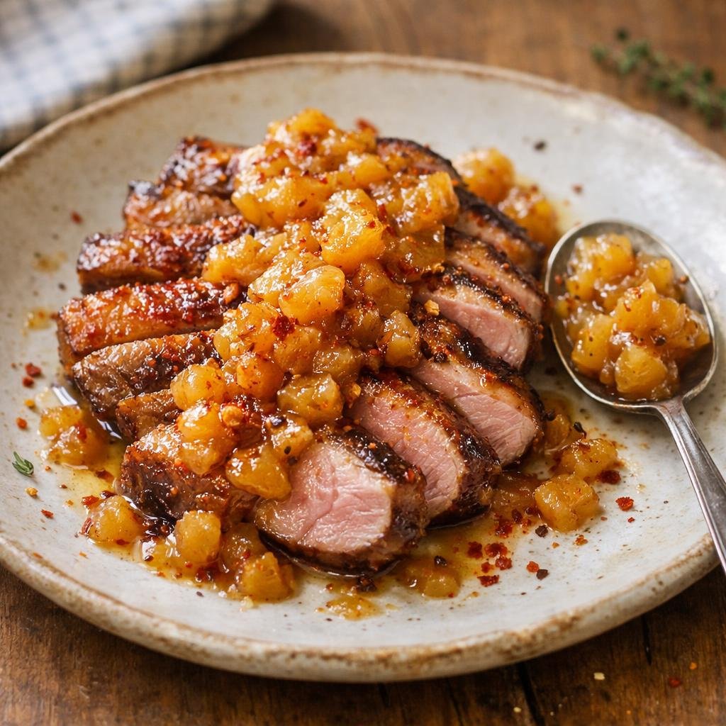 magret de canard laqué