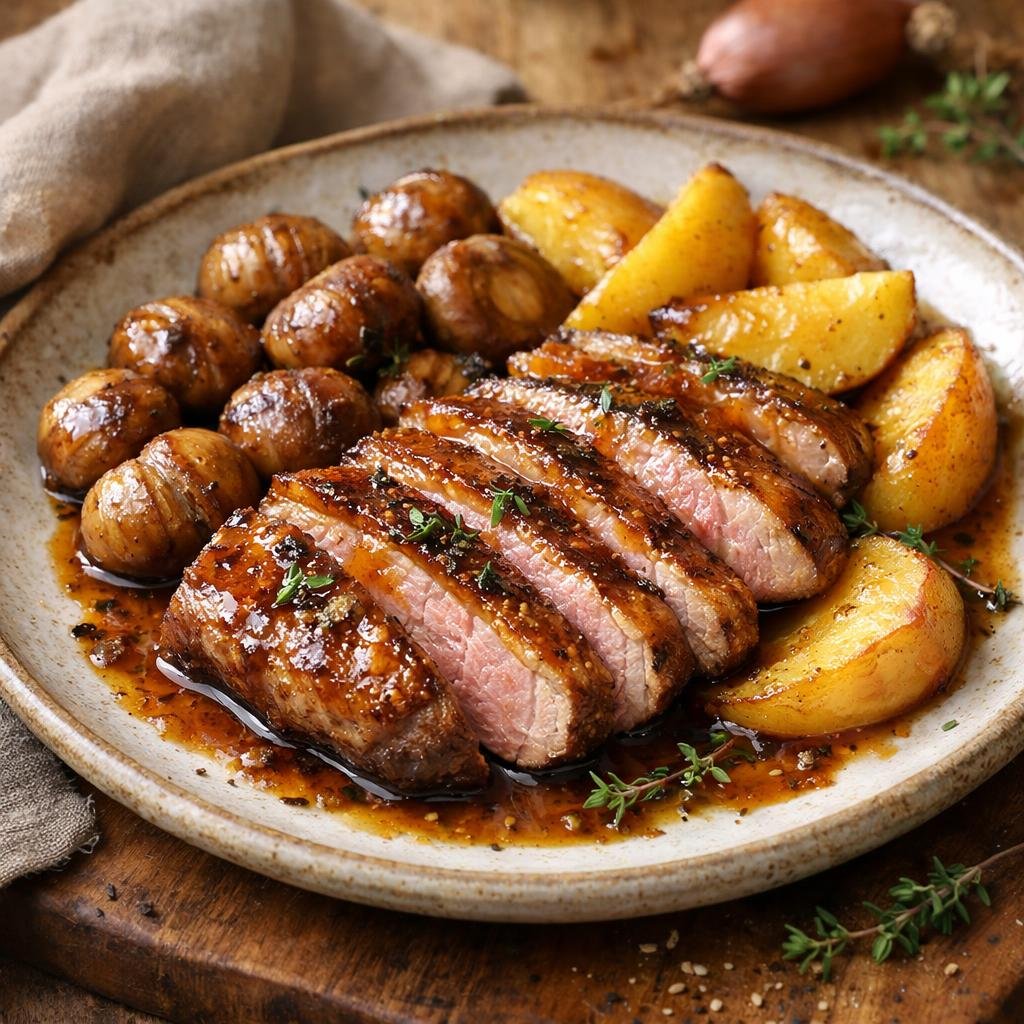 magret de canard laqué