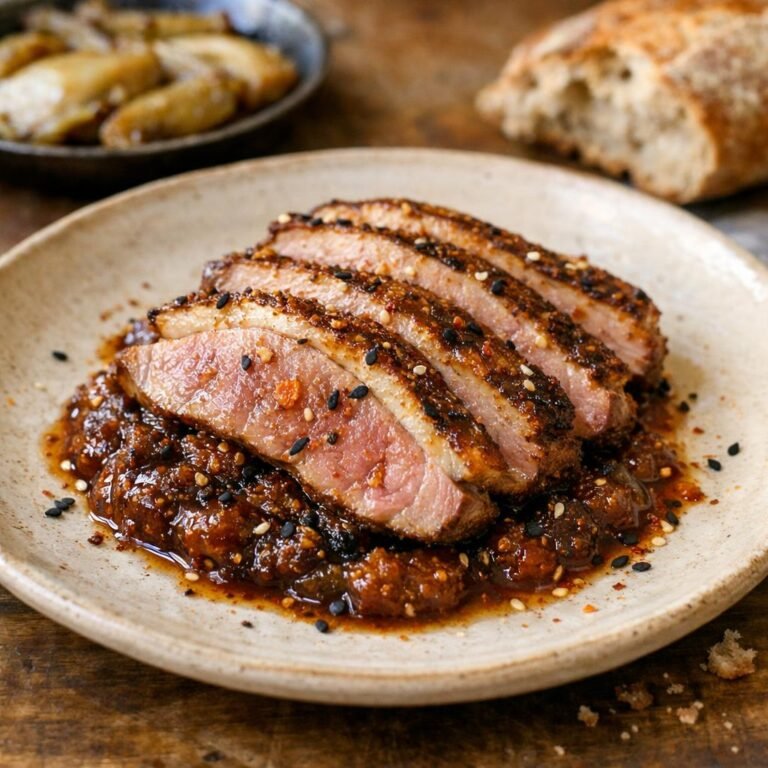 magret de canard laqué