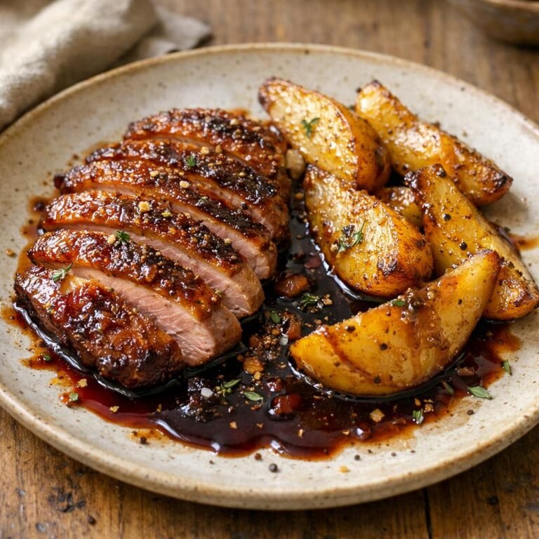 Magret de canard laqué