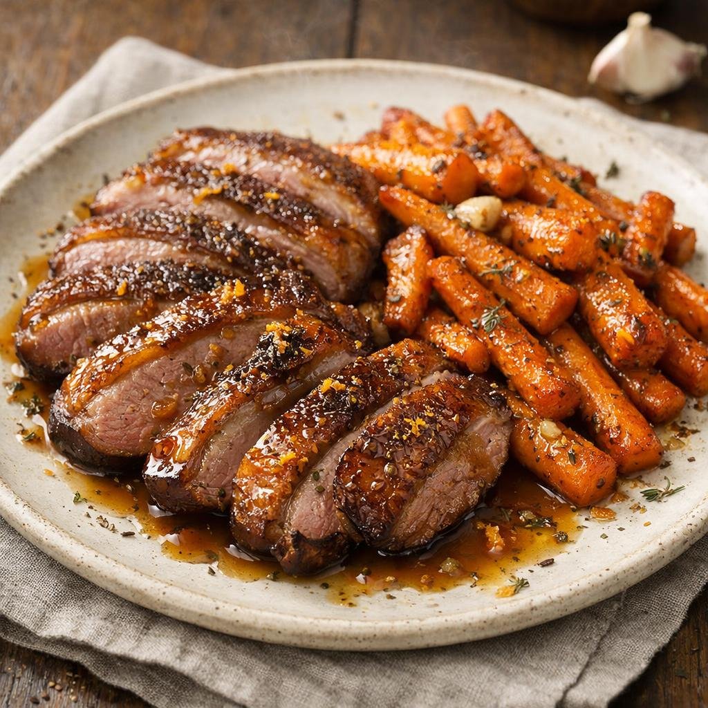 magret de canard laqué