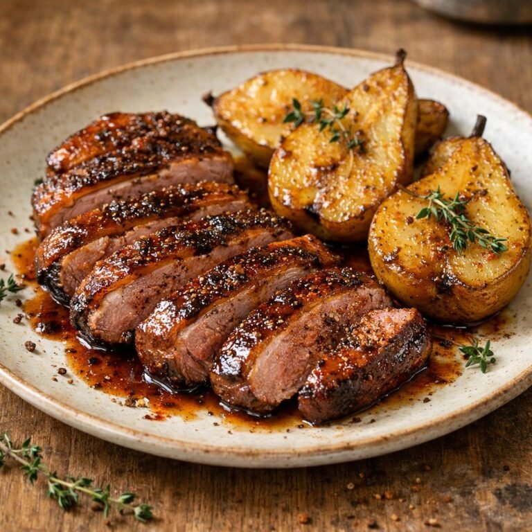 magret de canard laqué