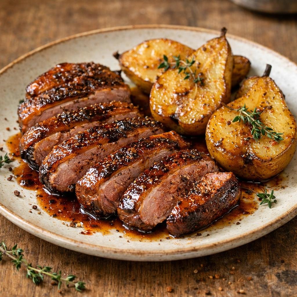 magret de canard laqué