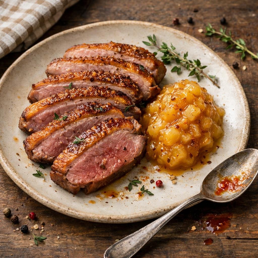 Magret de canard rôti