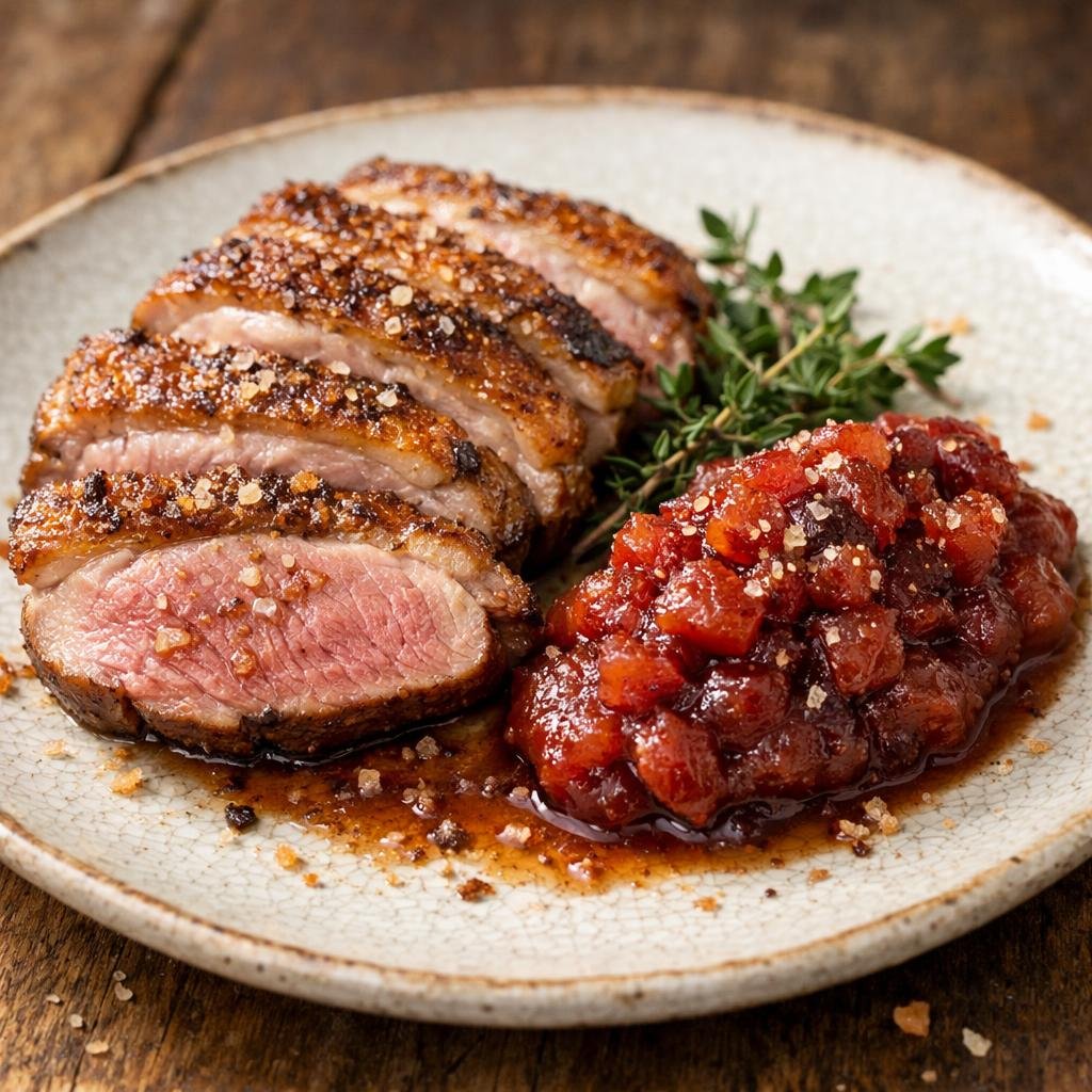 Magret de canard rôti