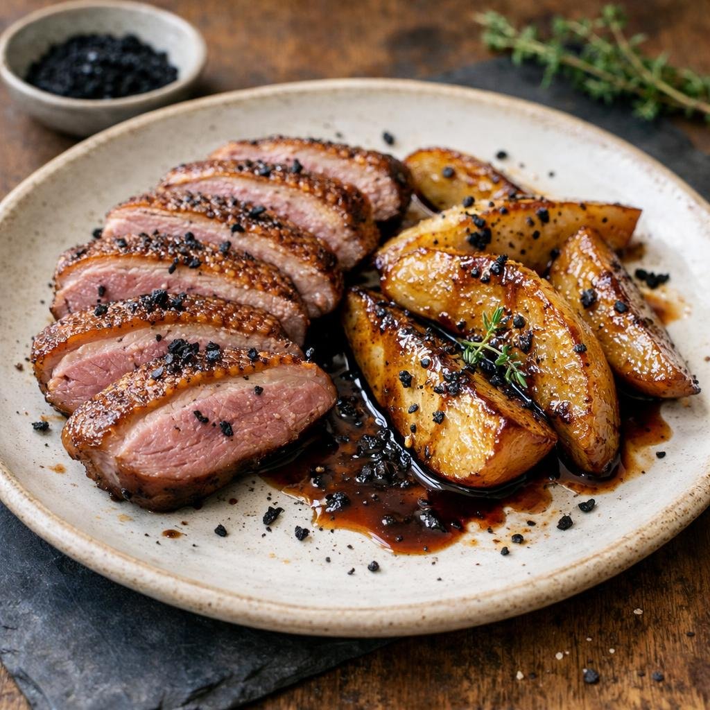 Magret de canard rôti