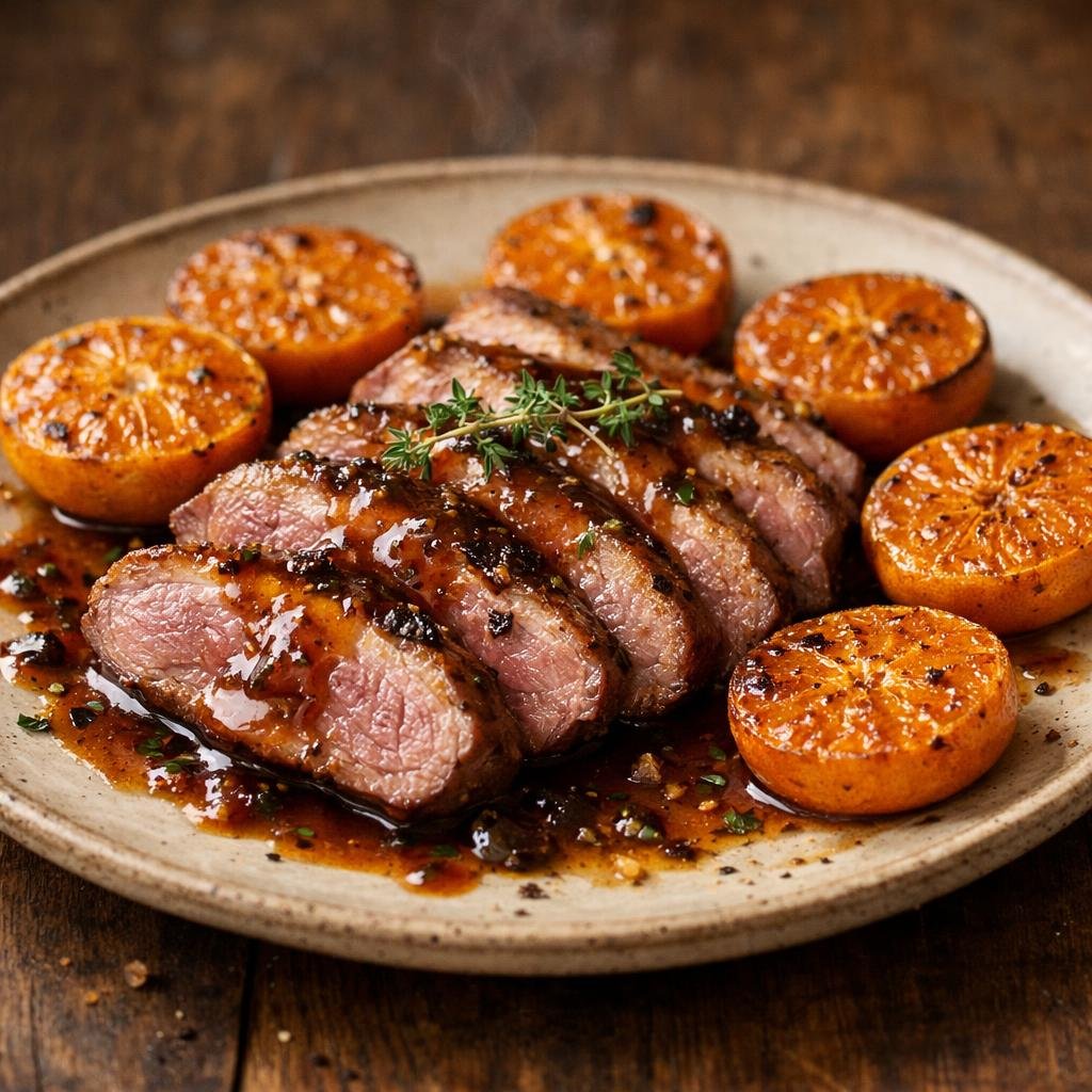 Magret de canard rôti
