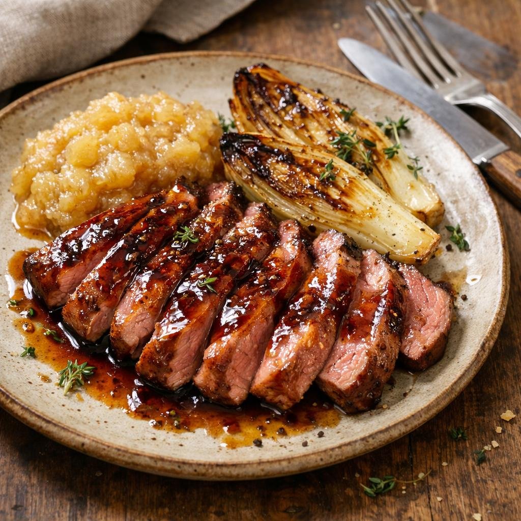 Magret laqué à la Sauce