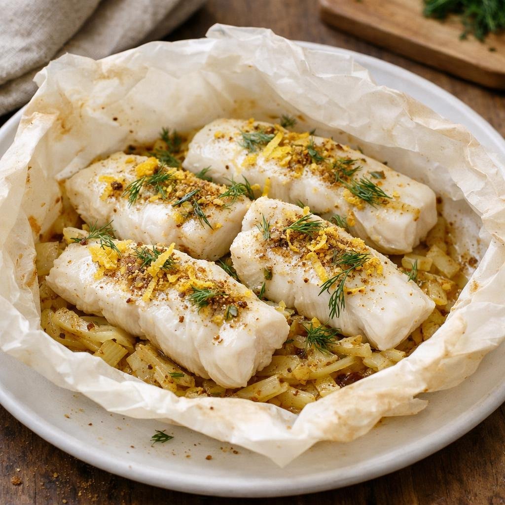 merlu en papillote