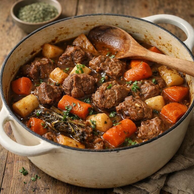 mijoté d'agneau estragon