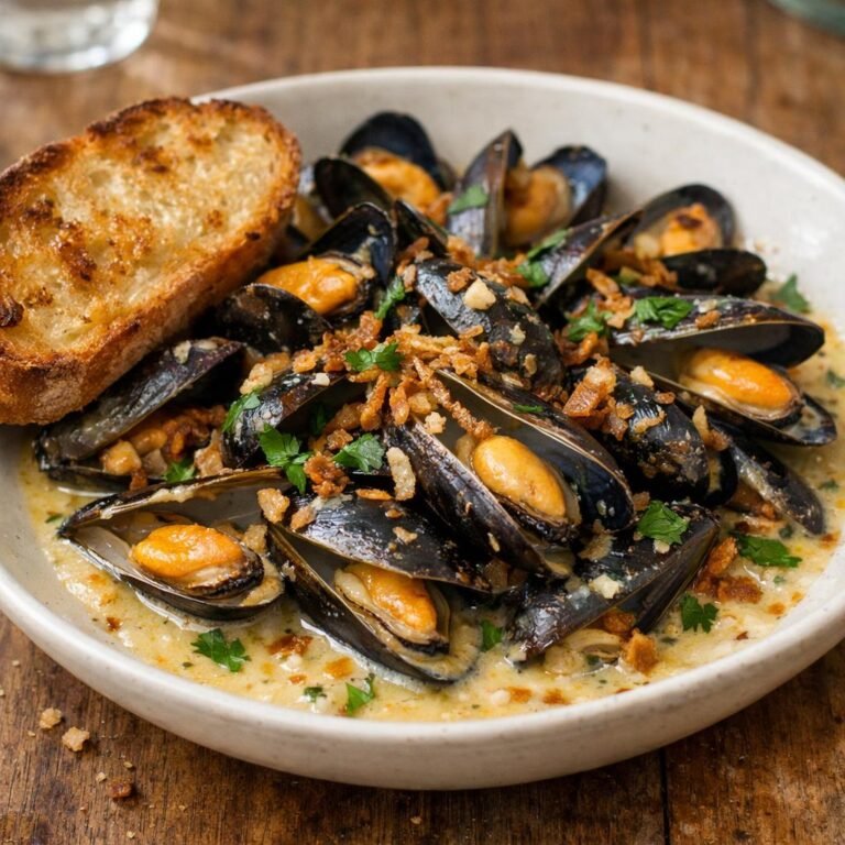 Moules au cidre
