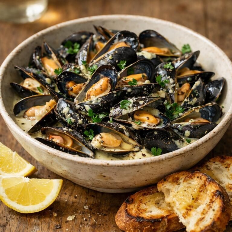 Moules au cidre