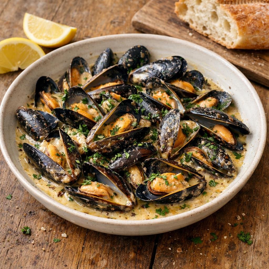Moules au cidre