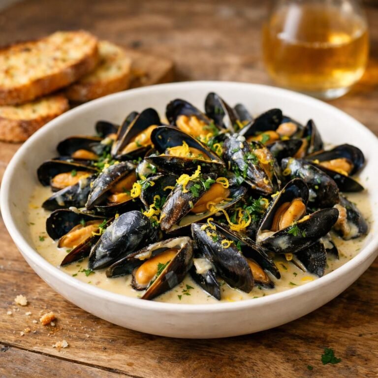Moules au cidre