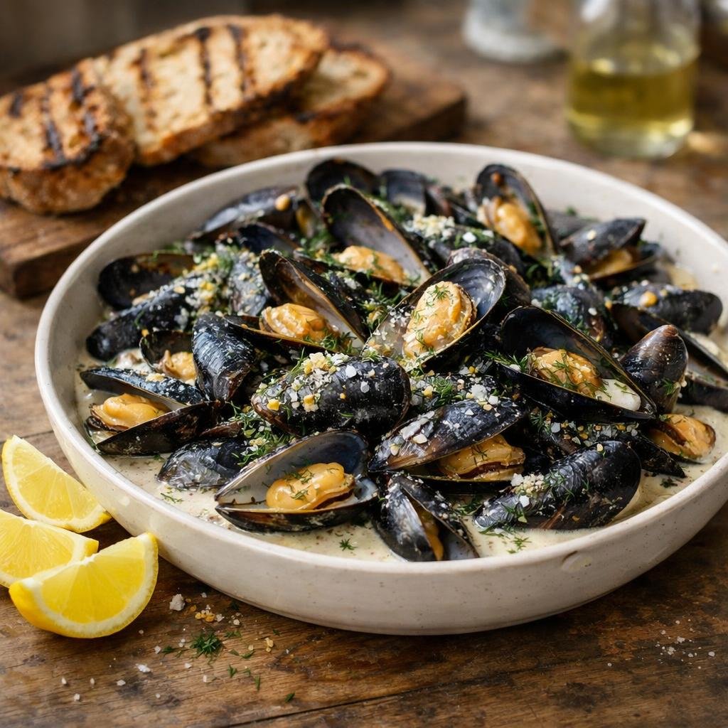 Moules au cidre