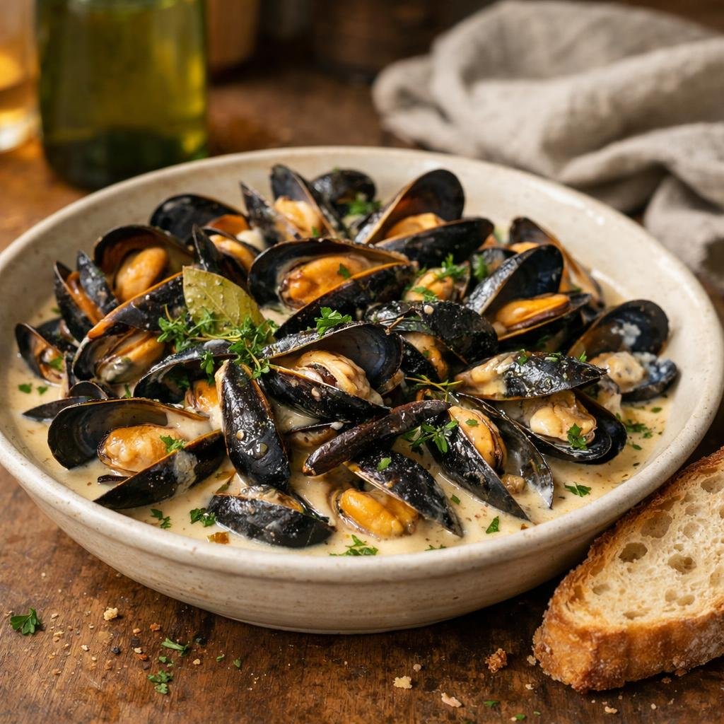 Moules au cidre
