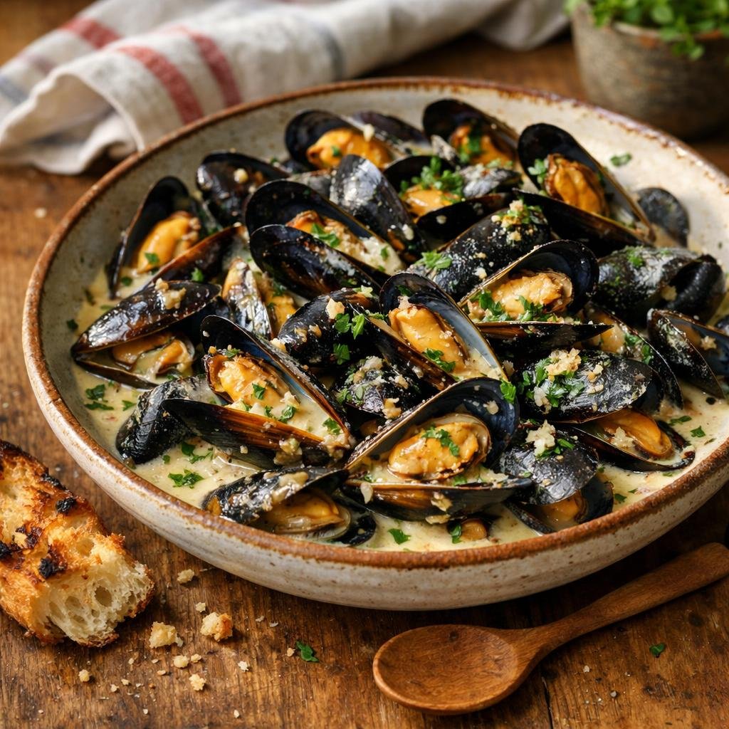 Moules au cidre