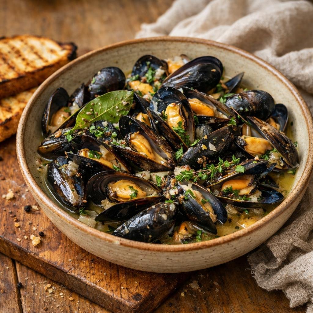 Moules au cidre