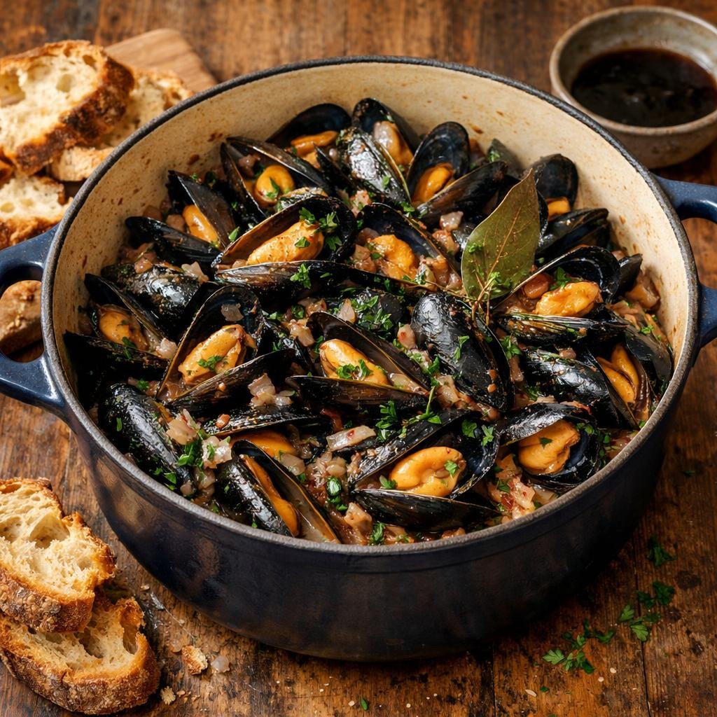 Moules au cidre