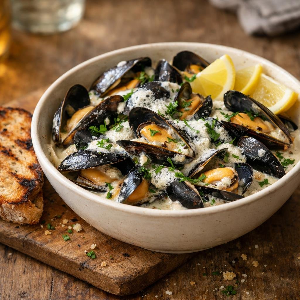 Moules au cidre