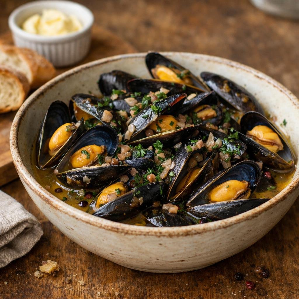 Moules au cidre