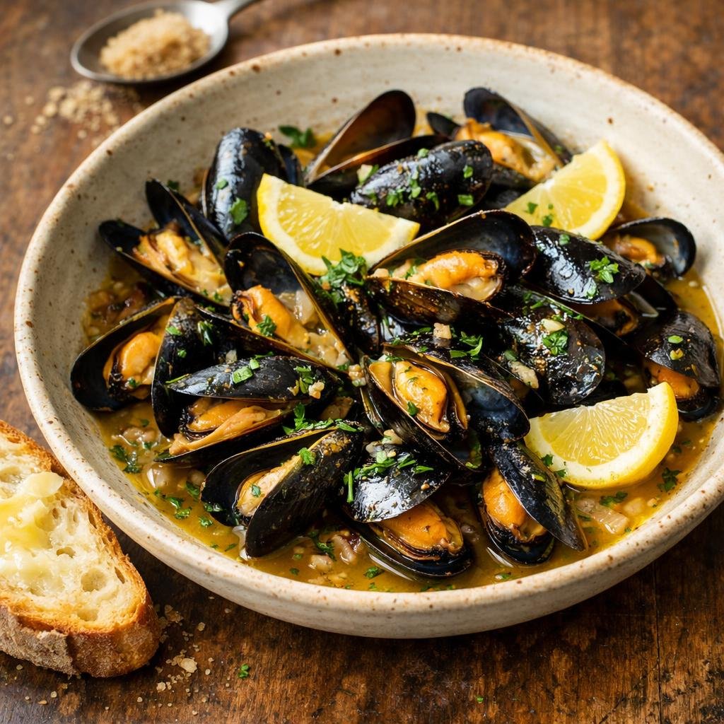 Moules au cidre érable