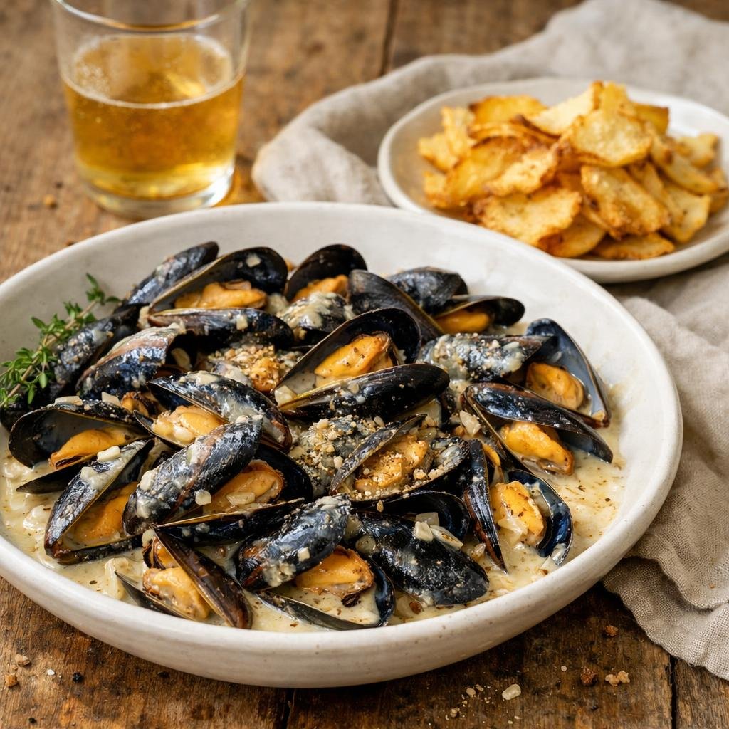 Moules au cidre